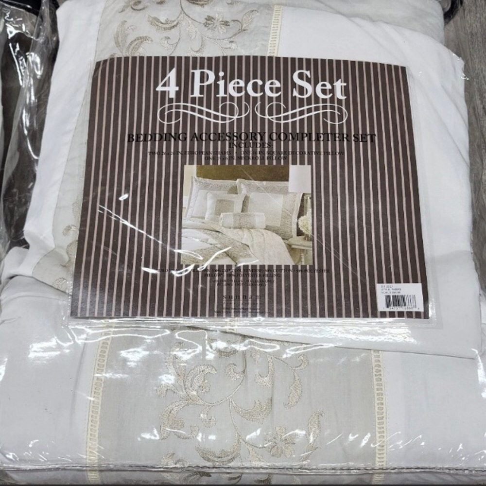 Sunham Bedding Accessory Completer Set Pillows and Shams